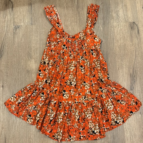 Free People Red Floral Dress - Picture 4 of 4